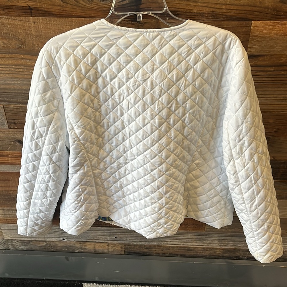 Ruby Rd White Jacket With Fun Lining - image 3